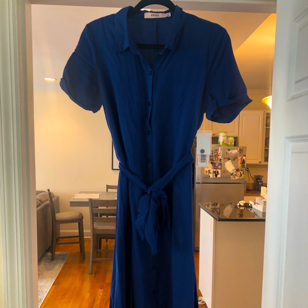 JustFab NWT button up dress